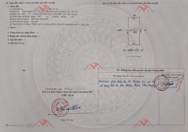 SIÊU PHẨM GIÁ 2,3 TỶ ĐẤT TẠI PHÚ NGHĨA-CHƯƠNG MỸ D/T:49,7M