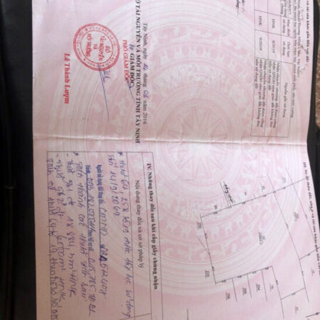 Chính Chủ Cần Bán Lô đất HNK (lên được thổ cư) cách UBND xã Phước Ninh, Tây Ninh 2 km,