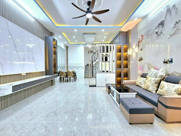 HẺM XE HƠI – NGANG 5M – NHÀ MỚI ĐẦY ĐỦ NỘI THẤT