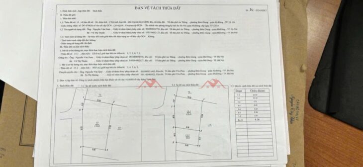 SIÊU PHÂM GIÁ 4,6 TỶ ĐẤT TẠI BIÊN GIANG-QUẬN HÀ ĐÔNG D/T:50M