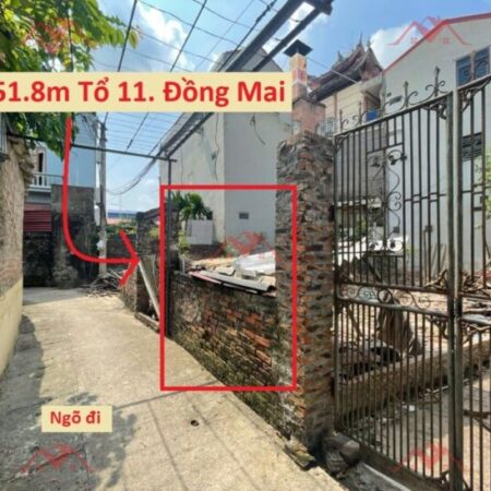 SIÊU PHẨM GIÁ 3,5 TỶ ĐẤT TẠI ĐỒNG MAI-HÀ ĐÔNG D/T:51,8M SIÊU PHẨM GIÁ 3,5 TỶ ĐẤT TẠI ĐỒNG MAI-HÀ ĐÔNG D/T:51,8M