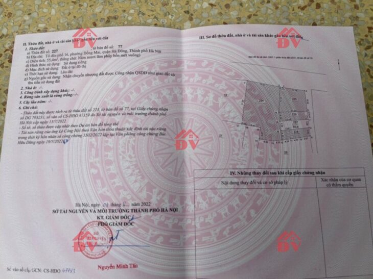 SIÊU PHẨM GIÁ 3,3 TỶ ĐẤT TẠI ĐỒNG MAI-HÀ ĐÔNG D/T:55,4M