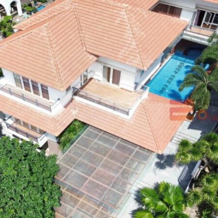 Cho Thuê Biệt Thự Thảo Điền Quận 2, DT 600m2 (5PN-6WC), Hầm – Trệt – 2 Lầu – Sân Vườn + Hồ Bơi