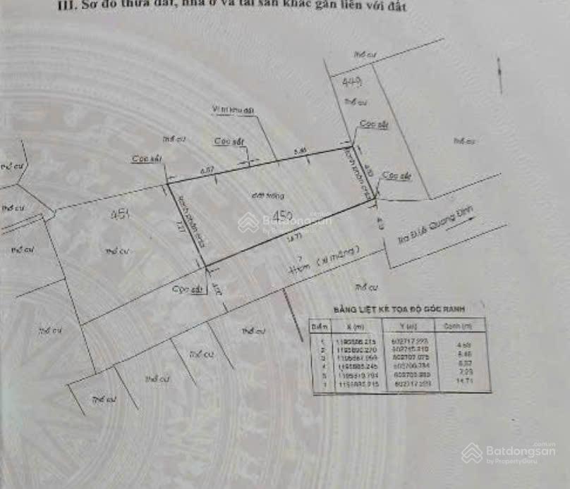 Bán 2 lô đất kề nhau hẻm 4m Lê Quang Định. P11. Bình Thanh 14 x 78m. DTCN 86m2 6,8 tỷ