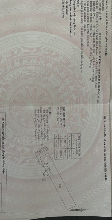 CHÍNH CHỦ 1700 M2 CLN (ĐÃ CÓ 100M2 THỔ) MẶT TIỀN QL 711 HÀM THUẬN BẮC, PHAN THIẾT, NGAY 17M, ĐƯỜNG