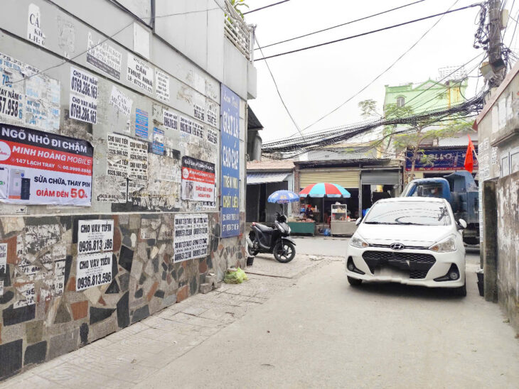 Bán nhà mặt ngõ Thiên Lôi, 56m 3 tầng độc lập, ô.tô đỗ cửa, Giá 4.45 tỉ gần AEON