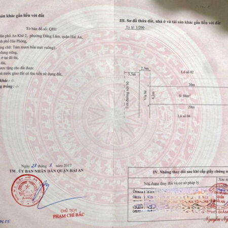 Bán đất mặt đường Tô Vũ – 193 Văn Cao, 84m, Mt 4.2m, Giá 6.9 tỉ Bán đất mặt đường Tô Vũ – 193 Văn Cao, 84m, Mt 4.2m, Giá 6.9 tỉ