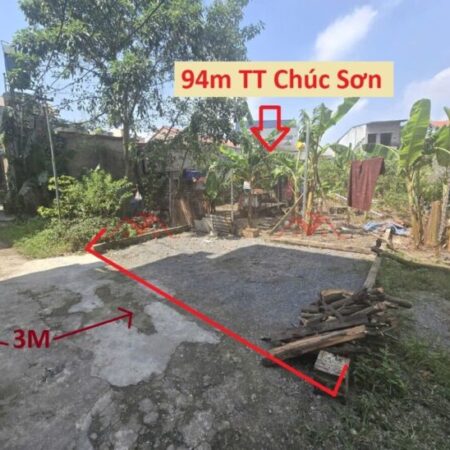 SIÊU PHẨM GIÁ 3,3 TỶ ĐẤT TẠI TT CHÚC SƠN-CHƯƠNG MỸ D/T:94M SIÊU PHẨM GIÁ 3,3 TỶ ĐẤT TẠI TT CHÚC SƠN-CHƯƠNG MỸ D/T:94M