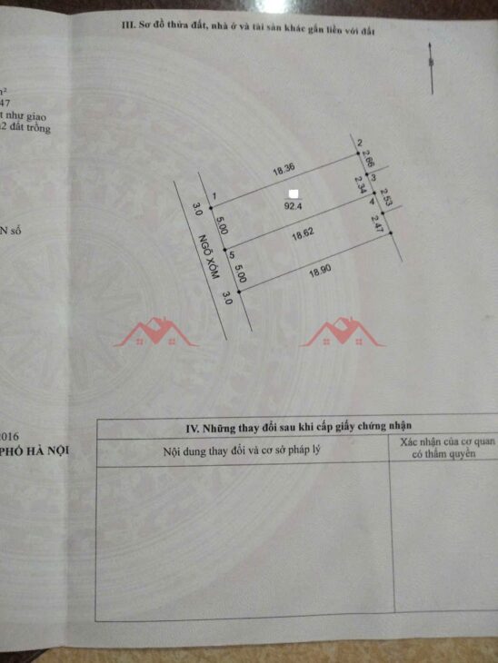 SIÊU PHẨM GIÁ 1,5 TỶ ĐẤT TẠI HOÀNG DIỆU-CHƯƠNG MỸ D/T:92,4M