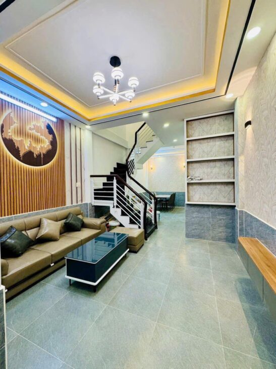 NHÀ MỚI Ở NGAY – SÁT BẾN XƯA THẠNH LỘC 08 Q12 – 2 TẦNG – NHỈN 3 TỶ