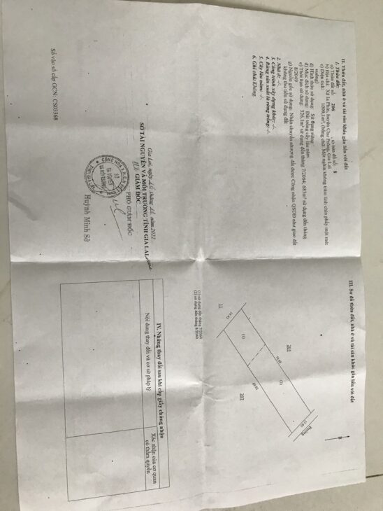 CHÍNH CHỦ CẦN BÁN GẤP MẢNH ĐẤT Ở IA PHÌN, CHƯ PRONG, GIA LAI DT: 1003,2 M2 và 1009,1 M2, GIÁ 1 TỶ