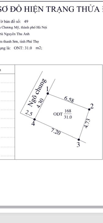 SIÊU PHẨM GIÁ 2,1 TỶ ĐẤT TẠ TT CHÚC SƠN-CHƯƠNG MỸ D/T:303M