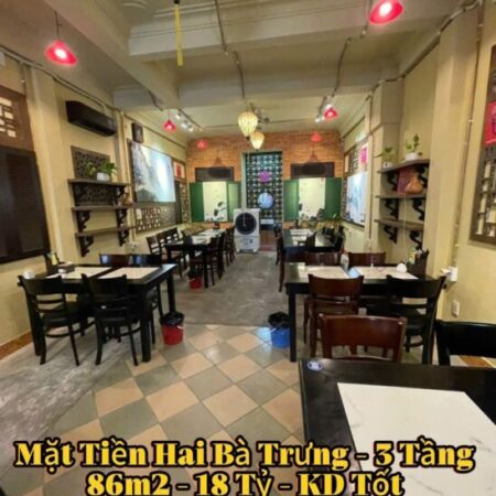 ???? Nhà 3 tầng mặt tiền Hai Bà Trưng – 86m2 – 1X Tỷ – vị trí đắc địa, ngay phố đi bộ kinh doanh sầm