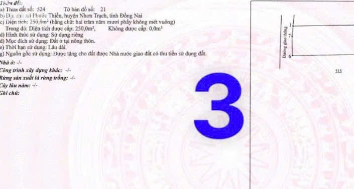 CHÍNH CHỦ CẦN BÁN GẤP 3 LÔ ĐẤT Hoặc Lẻ Từng Lô – RỘNG FULL THỔ CƯ XÃ PHƯỚC THIỀN – NHƠN TRẠCH-