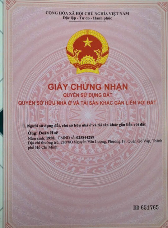 CHÍNH CHỦ Cần bán gấp lô đất – Vị Trí đẹp Tại : Xã Long Cang – Huyện Cần Đước – Tỉnh Long An