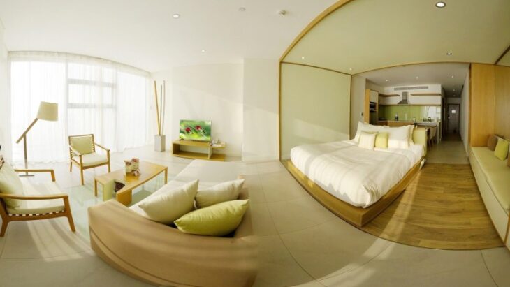 Căn hộ Duplex 2 tầng -Fusion Suites Đà Nẵng beach-View trực diện biển Mỹ Khê.-Giá chỉ 7,7 tỷ