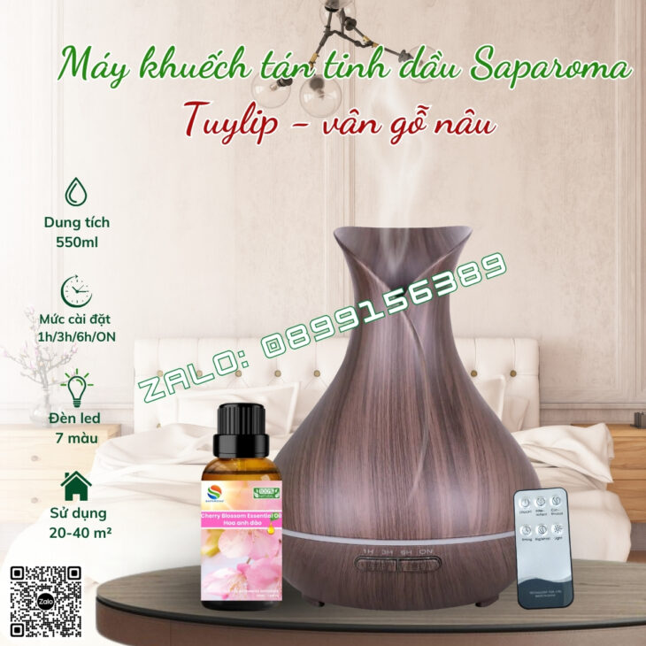 MÁY KHUẾCH TÁN TINH DẦU SAPAROMA, THƠM PHÒNG, PHUN SƯƠNG BÙ ẨM, XUA ĐUỔI MUỖI, CÔN TRÙNG