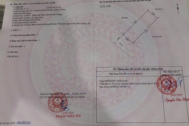 Bán đất mặt đường Ngô Kim Tài – Quán Nam, 73m, ngang 5m, vỉa hè 5m, Giá 5.1 tỉ