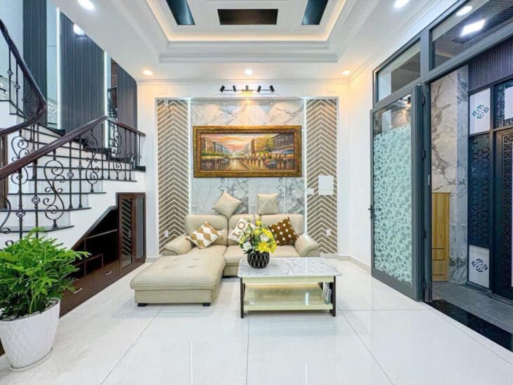 Mặt tiền hẻm kinh doanh, Nhà 4 Tầng, Tặng nội thất, 5×12, Sân Thượng, 165 Nguyễn Thị Thập, Tân Phú