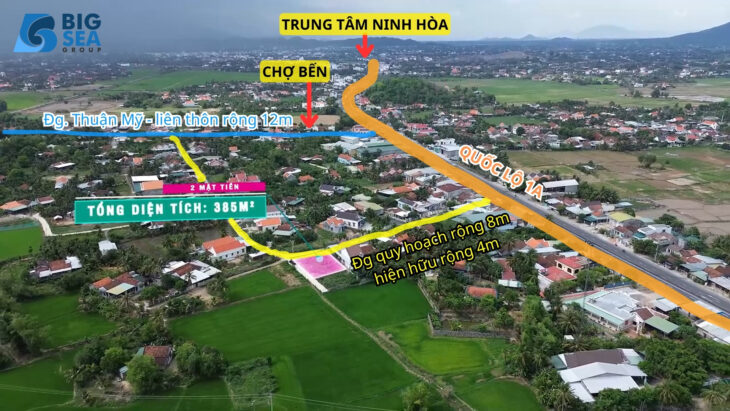 Chính chủ cần Sang Nhượng gấp lô đất nền giá rẻ tại Thị Xã Ninh Hòa tỉnh Khánh Hòa. Cách biển chỉ