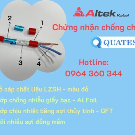 Cáp tín hiệu, chống cháy, chống nhiễu, lõi xoắn Altek Kabel (vỏ đỏ – LSZH) Cáp tín hiệu, chống cháy, chống nhiễu, lõi xoắn Altek Kabel (vỏ đỏ – LSZH)