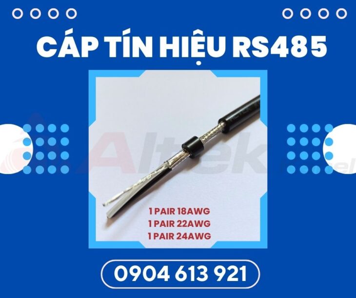 Cáp tín hiệu chống nhiễu RS485 1 PAIR 24AWG Đà Nẵng
