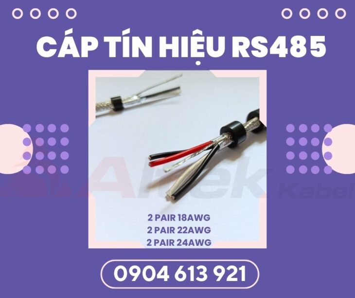 Cáp tín hiệu chống nhiễu RS485 1 PAIR 24AWG Đà Nẵng