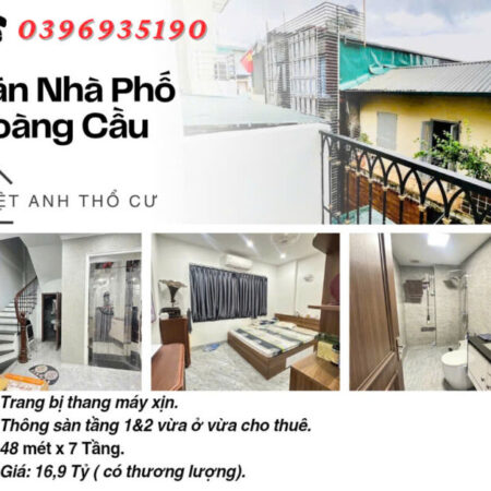 Bán nhà Phố Hoàng Cầu, Nhà Mới Bảy Tầng, Thang Máy Nhập Khẩu, 48mx7T, Giá: 16.9 Tỷ, Lh: 0396935190. Bán nhà Phố Hoàng Cầu, Nhà Mới Bảy Tầng, Thang Máy Nhập Khẩu, 48mx7T, Giá: 16.9 Tỷ, Lh: 0396935190.