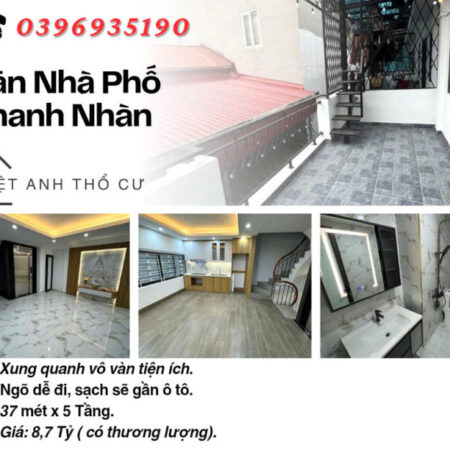 Bán nhà phố Thanh Nhàn, Trước Nhà Rộng, Thang Máy Xịn, 37mx5T, Giá: 8.7 Tỷ, Lh: 0396935190. Bán nhà phố Thanh Nhàn, Trước Nhà Rộng, Thang Máy Xịn, 37mx5T, Giá: 8.7 Tỷ, Lh: 0396935190.
