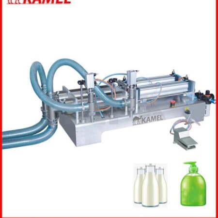 Máy chiết rót dung dịch lỏng 2 vòi Máy chiết rót dung dịch lỏng 2 vòi