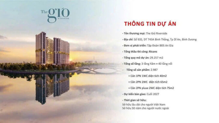 The Gió Riverside, Dĩ An, Bình Dương