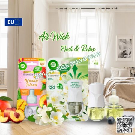 LỌ TINH DẦU THIÊN NHIÊN AIR WICK 19ML, THƠM PHÒNG, HỖ TRỢ KHỬ MÙI, NHẬP KHẨU CHÂU ÂU