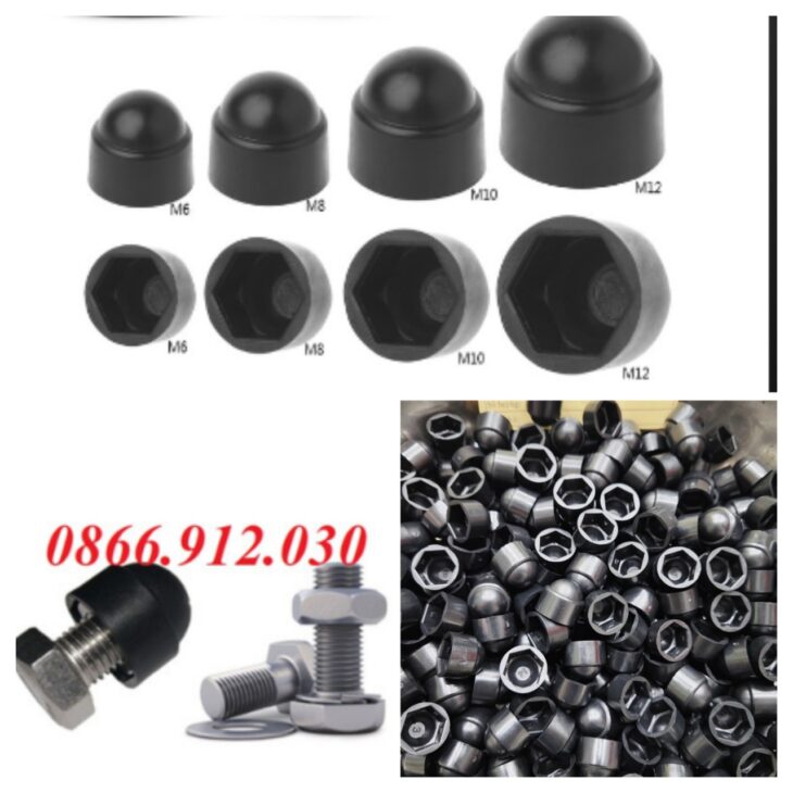 Nắp chụp đầu lục giác bảo vệ hiệu quả bu lông và ốc vít