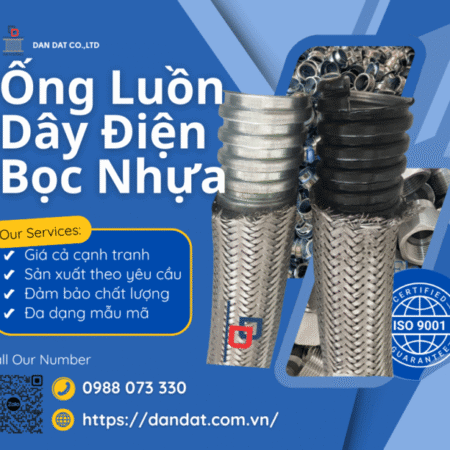 ỐNG LUỒN DÂY ĐIỆN BỌC NHỰA – Ống ruột gà lõi thép bọc nhựa, Đầu nối ống luồn dây điện