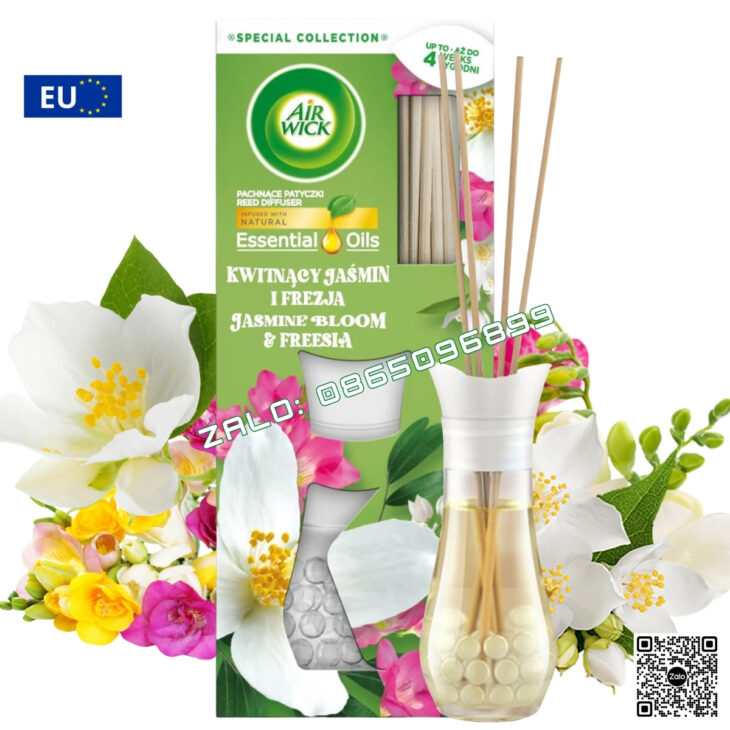 TINH DẦU KHUẾCH TÁN QUE MÂY AIR WICK 25ml, THƠM PHÒNG TỰ ĐỘNG, HỖ TRỢ KHỬ MÙI, NHẬP KHẨU CHÂU ÂU