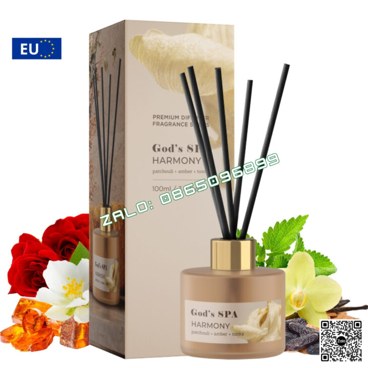 TINH DẦU KHUẾCH TÁN QUE MÂY BARTEK 100ml, THƠM PHÒNG TỰ ĐỘNG, HỖ TRỢ KHỬ MÙI, NHẬP KHẨU CHÂU ÂU