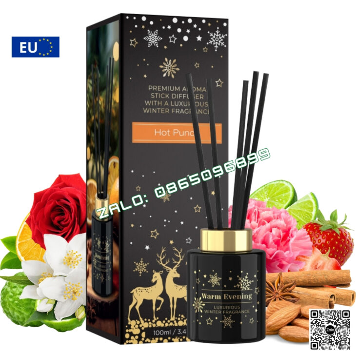 TINH DẦU KHUẾCH TÁN QUE MÂY BARTEK 100ml, THƠM PHÒNG TỰ ĐỘNG, HỖ TRỢ KHỬ MÙI, NHẬP KHẨU CHÂU ÂU