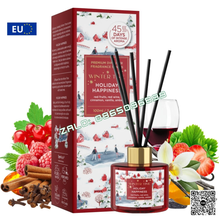 TINH DẦU KHUẾCH TÁN QUE MÂY BARTEK 100ml, THƠM PHÒNG TỰ ĐỘNG, HỖ TRỢ KHỬ MÙI, NHẬP KHẨU CHÂU ÂU