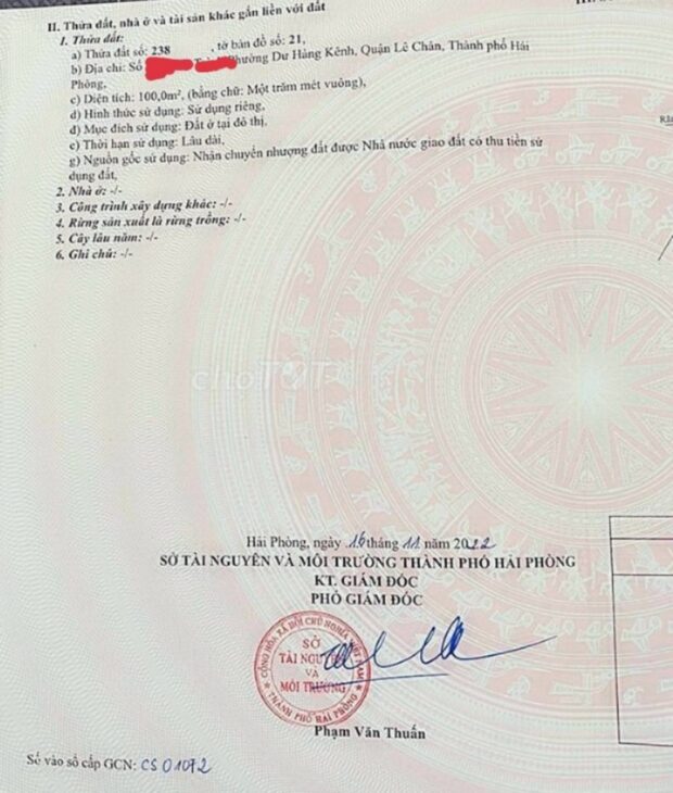 Bán nhà phân lô Đông Trà – Chợ Hàng, 100m 3 tầng, độc lập sân cổng, GIÁ 7.2 tỉ