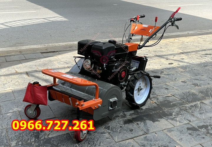 Máy cắt cỏ trục băm 10hp đề nổ Kawasaki hàm cắt 60cm