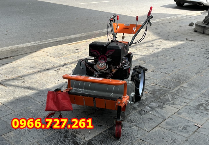 Máy cắt cỏ trục băm 10hp đề nổ Kawasaki hàm cắt 60cm