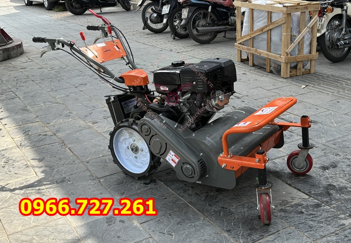 Máy cắt cỏ trục băm 10hp đề nổ Kawasaki hàm cắt 60cm