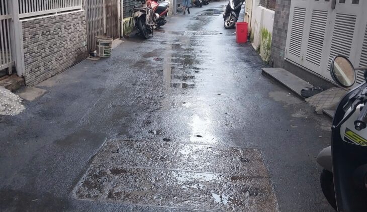 ♥ Nhà Hùng Vương, Kiệt Nhựa 3.5m thông, 67m2, ngang 5.5m, 3 tầng cứng đẹp, 3PN, sân thượng