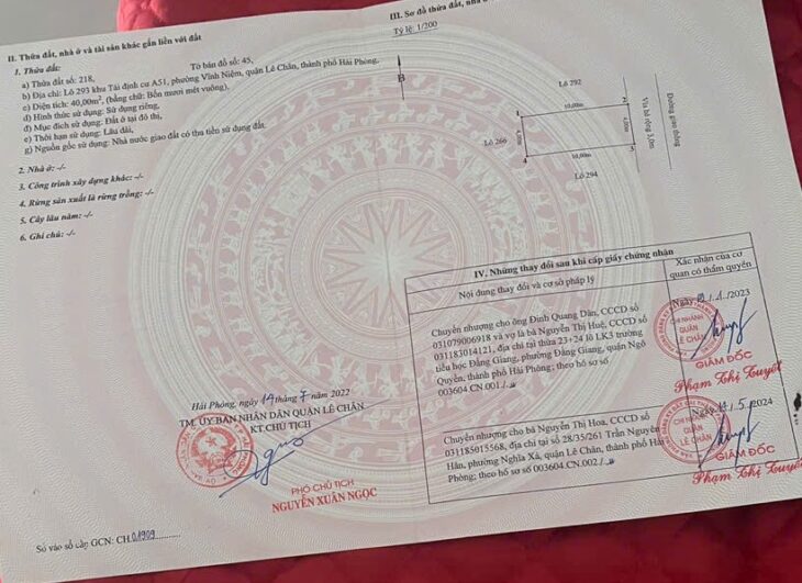 Bán nhà tái định cư A51 Vĩnh Niệm, 40m 4 tầng, mới tinh, độc lập, Giá 5 tỉ