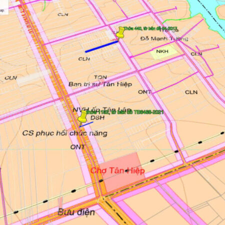 BÁN GẤP 7370M2 ĐẤT Ở THỔ CƯ MẶT TIỀN ĐT743, TÂN HIỆP, HỚN QUẢN, BÌNH PHƯỚC – CHỈ 4.5 TỶ – SỔ ĐỎ