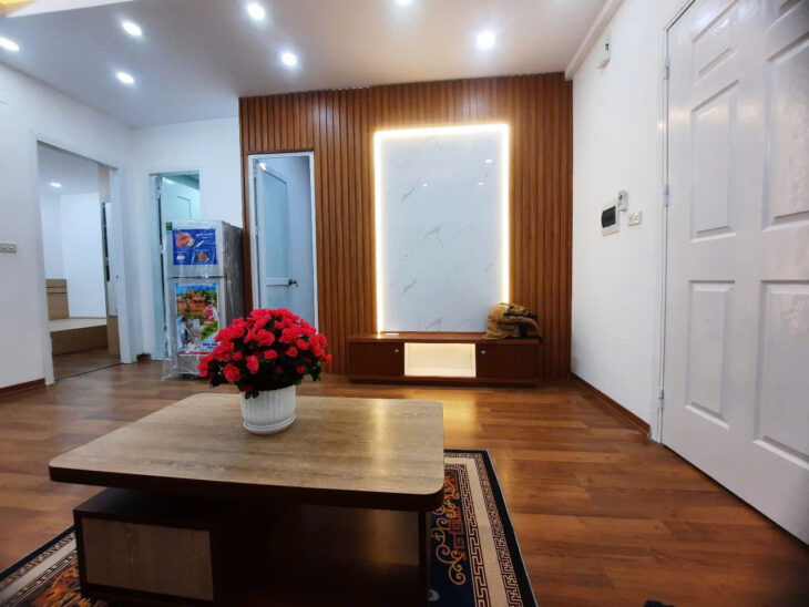 Bán căn hộ chung cư quận Hoàng Mai 46m2, 2 ngủ full nội thất, giá siêu rẻ