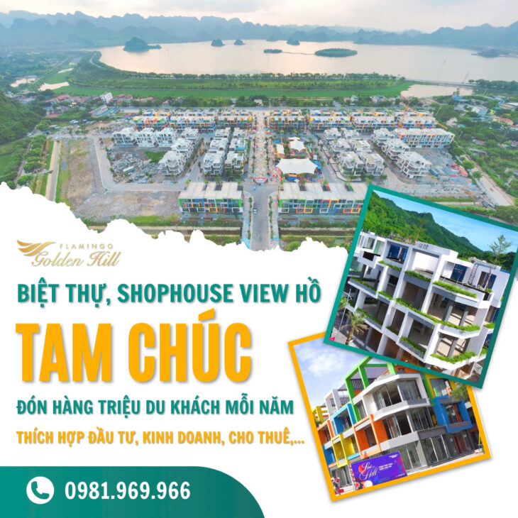 CƠ HỘI SỞ HỮU BIỆT THỰ, SHOPHOUSE FLAMINGO VIEW HỒ TAM CHÚC 600HA tại Kim Bảng, Hà Nam nằm trong