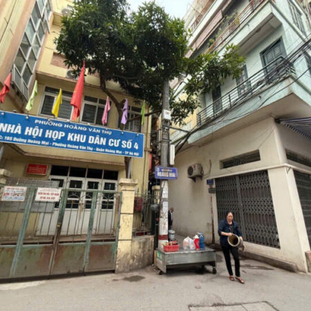 bán nhà Hoàng Mai 65m ô tô đỗ cửa, thang máy, sát mặt phố