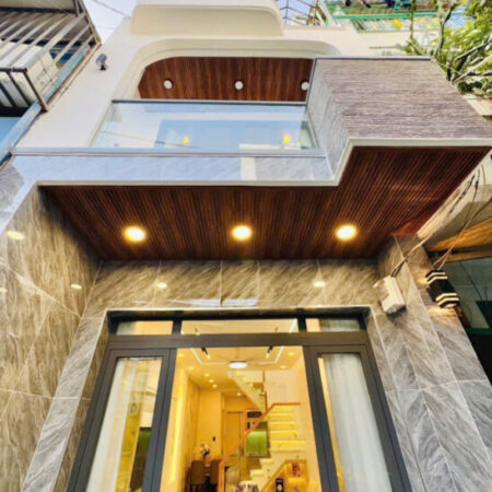 6.38 tỷ bán nhà mới Tăng Bạt Hổ-Phan Văn Trị-CN 46m2- 2 tầng- 4mx12m- 3PN- full NT