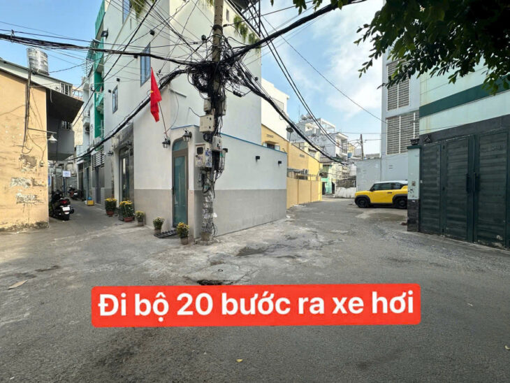 6.38 tỷ bán nhà mới Tăng Bạt Hổ-Phan Văn Trị-CN 46m2- 2 tầng- 4mx12m- 3PN- full NT